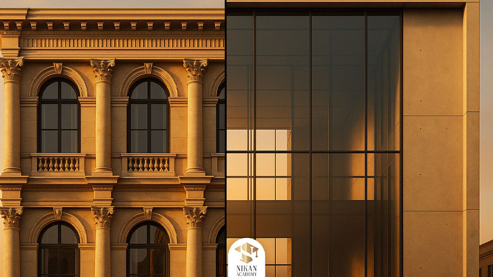 طراحی نمای مدرن در مقابل کلاسیک؛ راهنمای جامع انتخاب سبک مناسب